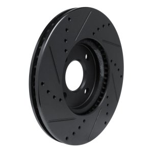 Ford Ecosport Brake Rotor (1) - Front Right - R1 Concepts - Drilled & Slotted - Black - `13-`16